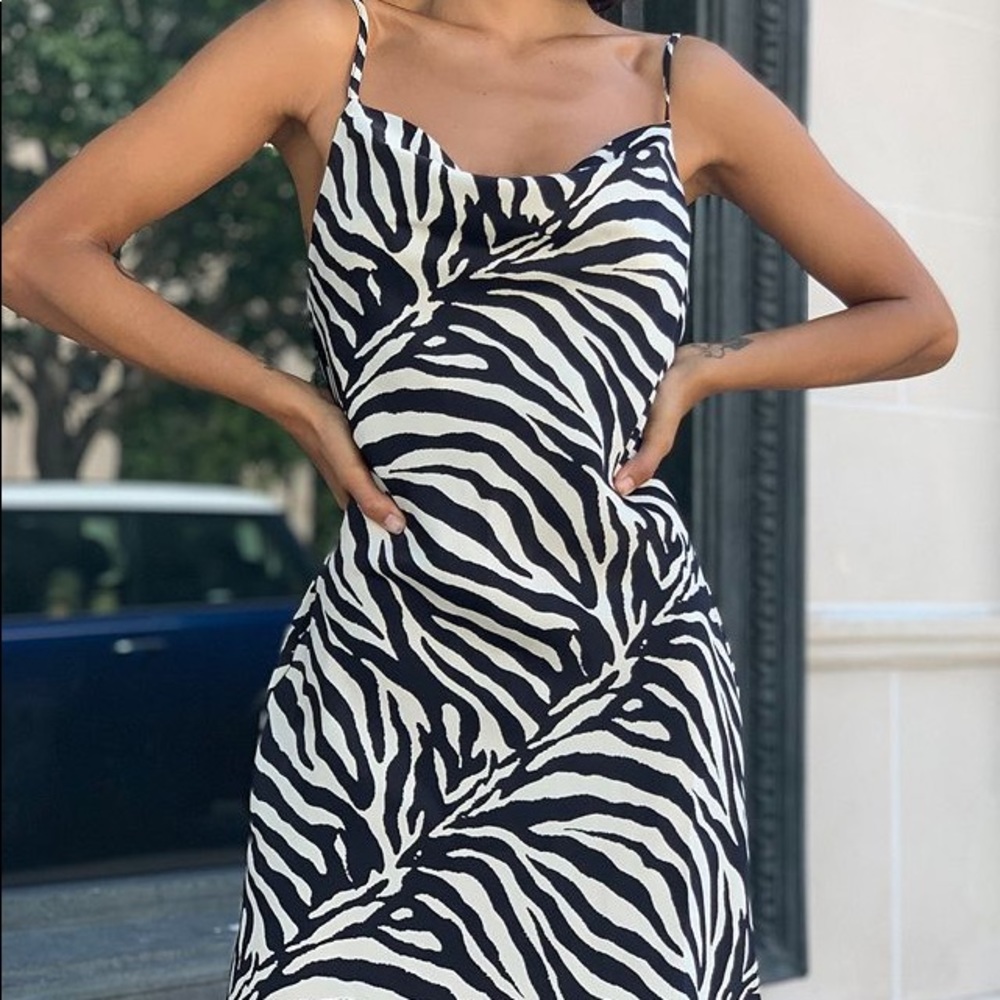 UO MALLORY COWL NECK SLIP DRESS 🦓 NWOT